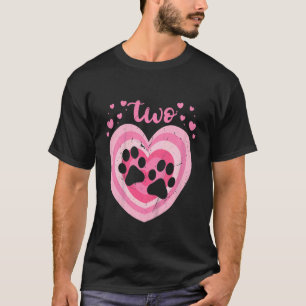 Kinder 2 Jaar Oud Leuk Hondenpootje Verjaardagsmei T-shirt