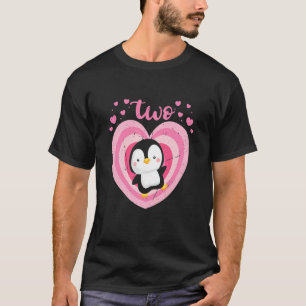 Kinder 2 Jaar Oud Leuke Pinguïn Verjaardags Meisje T-shirt