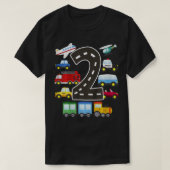 Kinder 2 jaar oud vervoer van gevogelte t-shirt (Design voorkant)