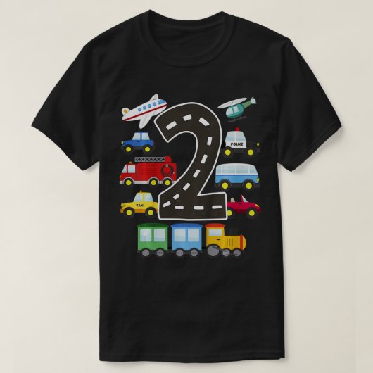 Kinder 2 jaar oud vervoer van gevogelte t-shirt (Design voorkant)