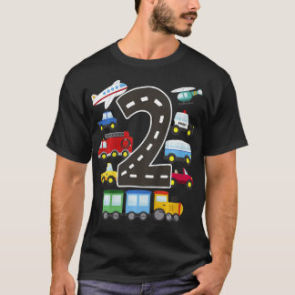 Kinder 2 jaar oud vervoer van gevogelte t-shirt