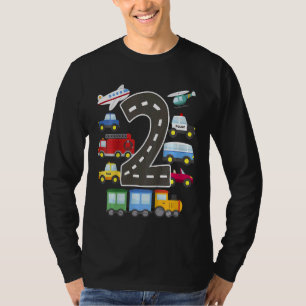 Kinder 2 jaar oud vervoer van gevogelte t-shirt