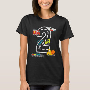 Kinder 2 jaar oud vervoer van gevogelte t-shirt