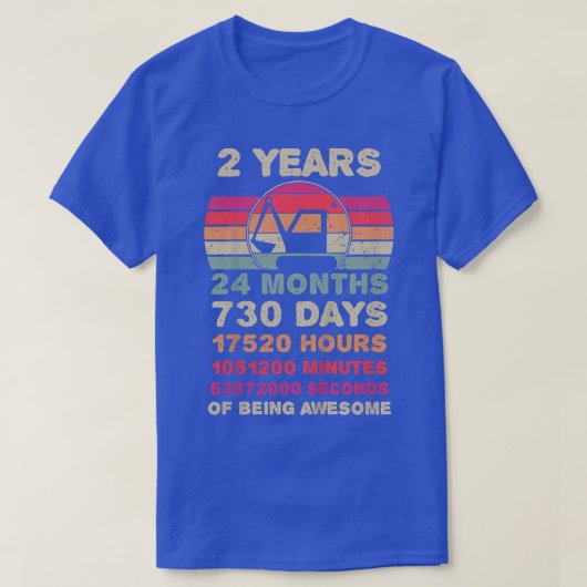 Kinder 2 jaar oude aaslokatie 2e verjaardag t-shirt (Design voorkant)