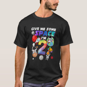 Kinder 2 jaar oude buitenruimtetransportvliegtuige t-shirt