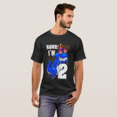 Kinder 2 jaar oude Rawr Ik ben 2e verjaardag Jonge T-shirt (Voorkant volledig)