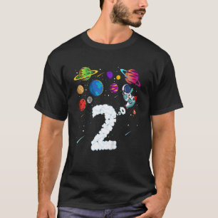 Kinder 2 jaar Tweede verjaardag Jongen Astronaut 2 T-shirt