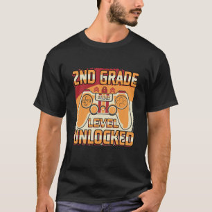 Kinder 2e Grade Level Unlocked Video Game Terug na T-shirt