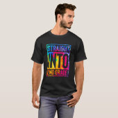 Kinder 2e klas eerste schooldag terug naar Dye T-shirt (Voorkant volledig)