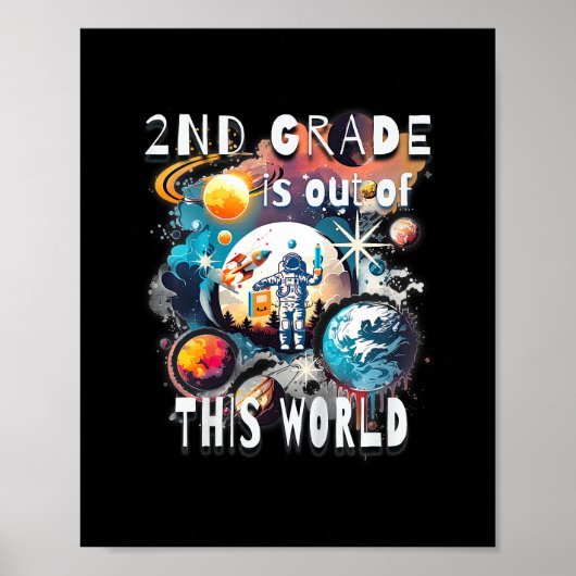 Kinder 2e klas is uit dit Wereldschooljaar St Poster (Voorkant)