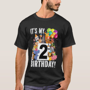 Kinder 2e Oerwoud Dieren Wildleven Geboortedag Par T-shirt