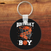 Kinder 2e verjaardag basketbal jongen twee jaar ou sleutelhanger (Voorkant)