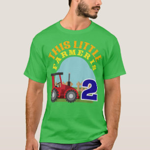Kinder 2e verjaardag Deze kleine boer is 2 Boerder T-shirt