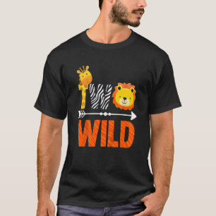 Kinder 2e verjaardag Jongen DierenSafari Baby 2 Y T-shirt