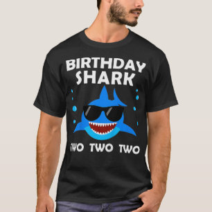 Kinder 2e verjaardag Jongen Shark Two Matching Par T-shirt