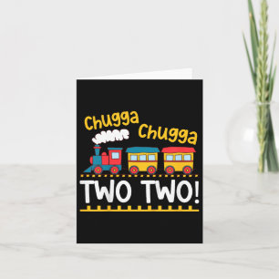 Kinder 2e Verjaardag Jongen Trein Chugga Chugga Tw Kaart