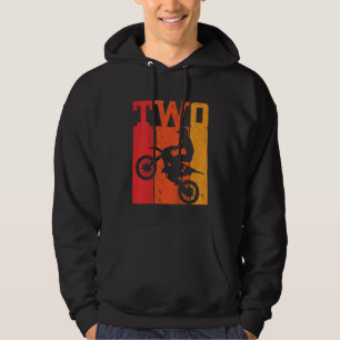 Kinder 2e Verjaardag Jongens 2 Twee Dirt Bike Moto Hoodie