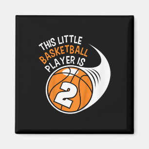 Kinder 2e Verjaardag Jongens Basketbal Sport 2 Jaa Magneet