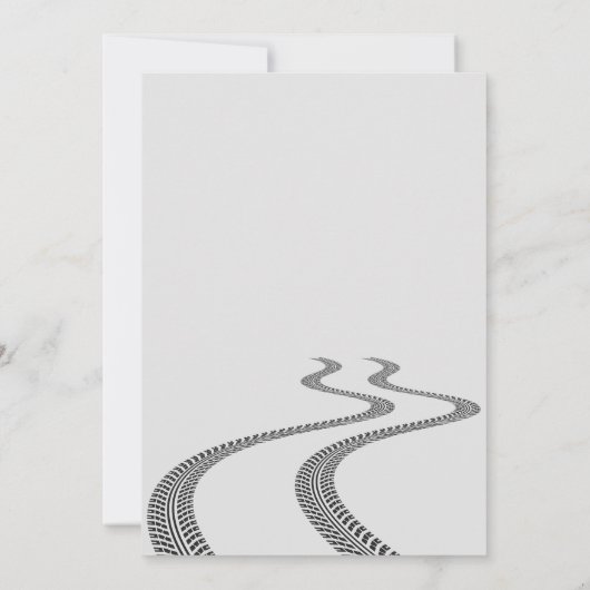 Kinder 2e Verjaardag Race Auto Thema Verjaardagsfe Kaart (Achterkant)