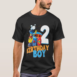 Kinder 2e Verjaardag Trein Jongens Meisjes 2 Jaar T-shirt