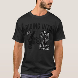 Kinder 2e verjaardag van Dirt Bike Party Motocross T-shirt