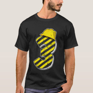 Kinder 3 jaar jongens Drie bouwpartij 3e koor T-shirt