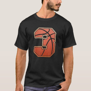 Kinder 3 jaar oud 3rd Basketball Birthday Partythe T-shirt
