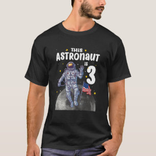 Kinder 3 jaar oud Dit Astronaut is 3e verjaardag O T-shirt