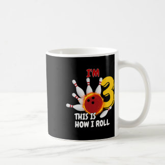 Kinder 3 jaar oud Ik ben 3 Dit is hoe ik Bowling B Koffiemok