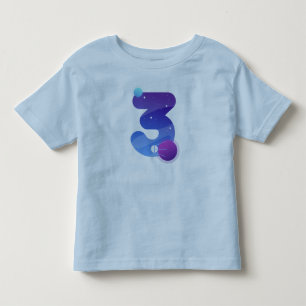 Kinder 3 jaar oud jongensplaneten ruimte 3e verjaa kinder shirts