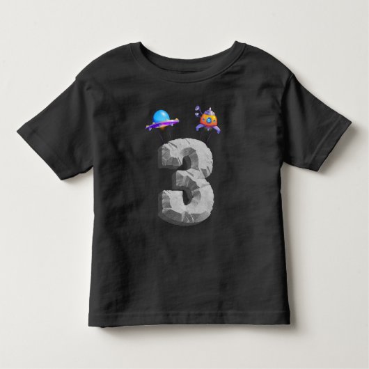 Kinder 3 jaar oud kind Astronaut Gifts Spac Shirts (Voorkant)