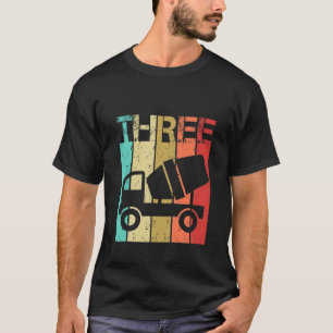 Kinder 3 jaar oude bouwronden Vrachtdag 3 dag drie T-shirt