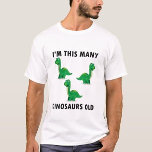 Kinder 3 jaar oude jongen Dinosaurussen Lover 3 da T-shirt
