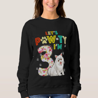 Kinder 3 jaar oude Samoyed Dog 3e verjaardag Pawty Trui