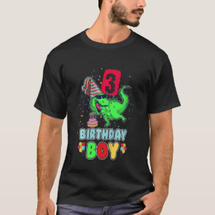 Kinder 3-jarige Rawr Ik ben 3rd Birthday Boy Dinos T-shirt