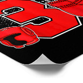 Kinder 3e Boksen Verjaardagsfeest Drie jaar oude B Poster (Hoek)