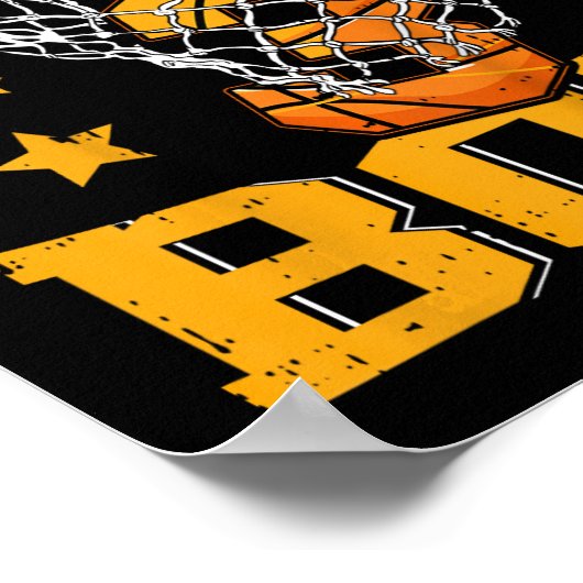 Kinder 3e derde 3 drie jaar Happy Birthday Boy Bas Poster (Hoek)