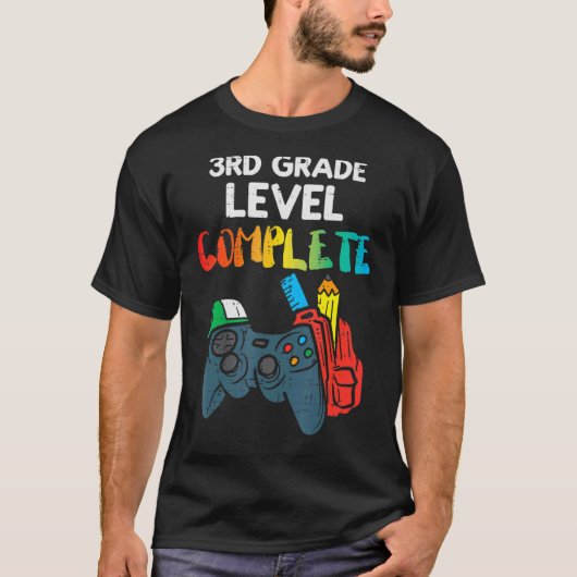 Kinder 3e klas niveau complete controller laatste  t-shirt (Voorkant)