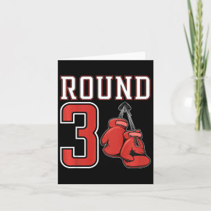 Kinder 3e Verjaardag Boksen Jongen 3 Jaar Oude Bok Kaart