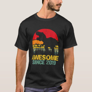 Kinder 3e verjaardag Dinosaur Trex 3 jaar oude jon T-shirt