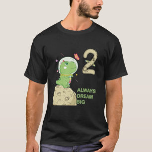 Kinder 3e verjaardag, drie jaar oud, Astronaut T r T-shirt