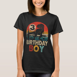 Kinder 3e Verjaardag Jongen Dinosaurus 3 Jaar Oud T-shirt