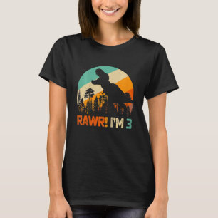 Kinder 3e verjaardag jongens Dinosaur Rex 3 T-shirt