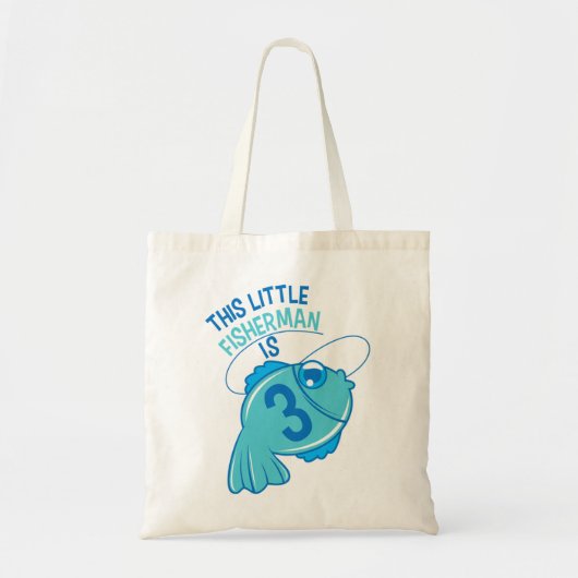 Kinder 3e verjaardag Jongens Vist 3 jaar Tote Bag (Voorkant)