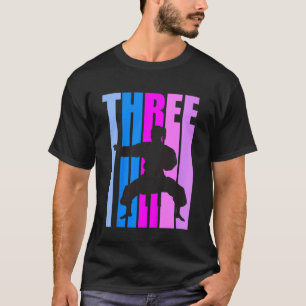 Kinder 3e verjaardag Karate Retro 3 Vandaag Kinder T-shirt