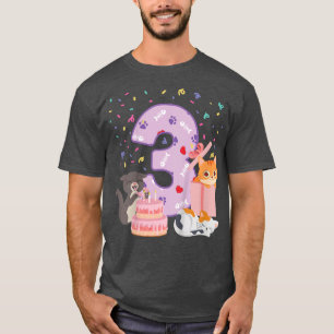 Kinder 3e verjaardag meisje schattige kist 3 jaar t-shirt