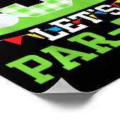 Kinder 3e Verjaardag Party Golf Boy Drie jaar oud Poster (Hoek)