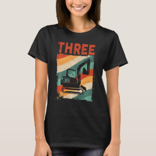 Kinder 3e verjaardag van de aanleg van de opgraver t-shirt