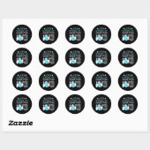 Kinder 3e Verjaardagsfeest Bowling Boy 3 jaar oude Ronde Sticker (Vel)