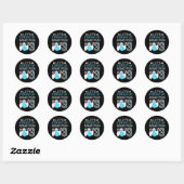 Kinder 3e Verjaardagsfeest Bowling Boy 3 jaar oude Ronde Sticker (Vel)